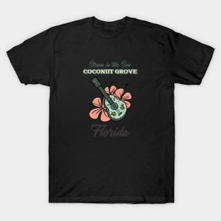 Strum in the Sun Coconut Grove Florida T-Shirt